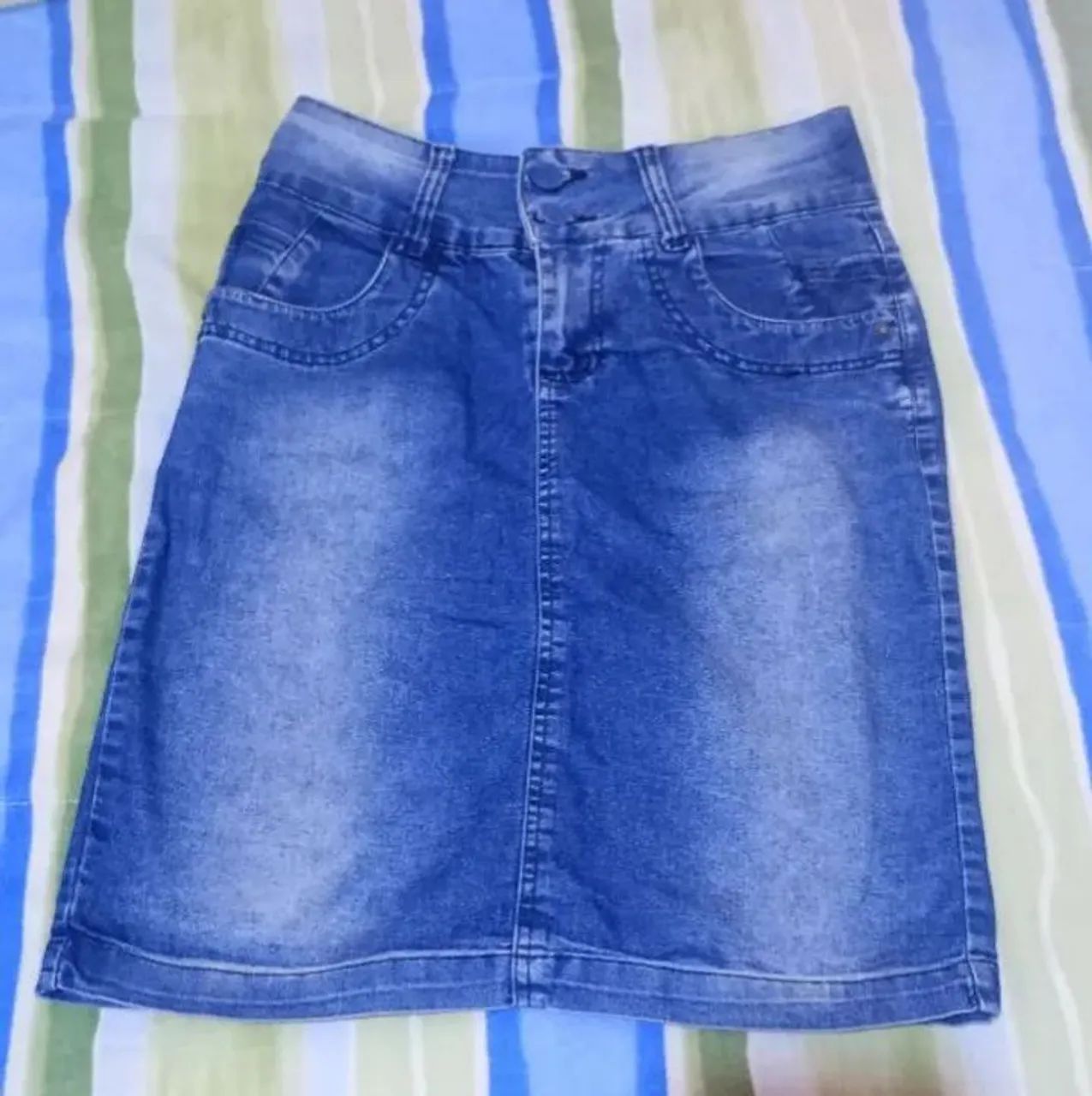 Saia jeans tamanho 40