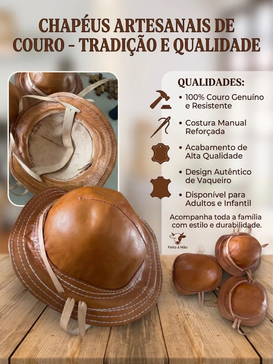 Chapéu de Vaqueiro - Foto 2