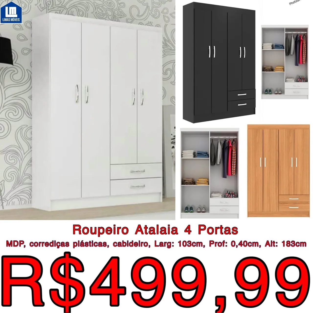 Guarda-Roupa a partir de R$499,99. - Foto 2