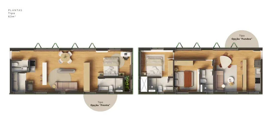 PLANTA 64m²