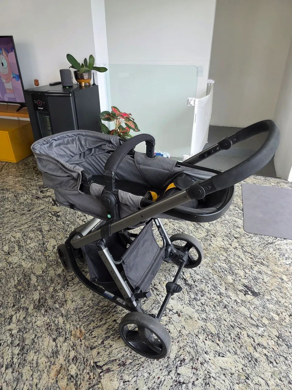 Kit Carrinho e Bebê conforto com base da safety first
