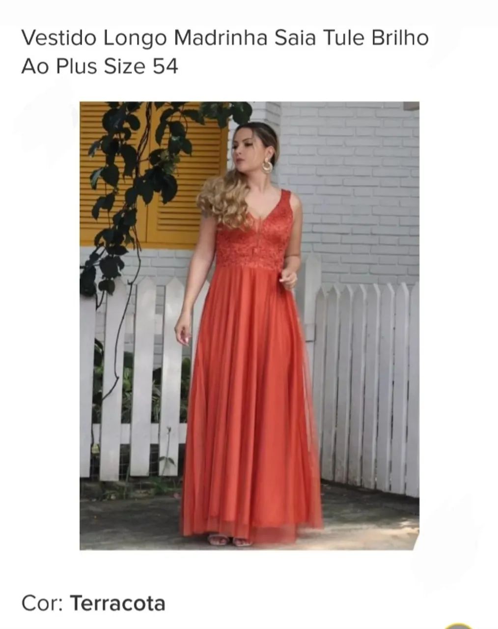 Vestido terracota 