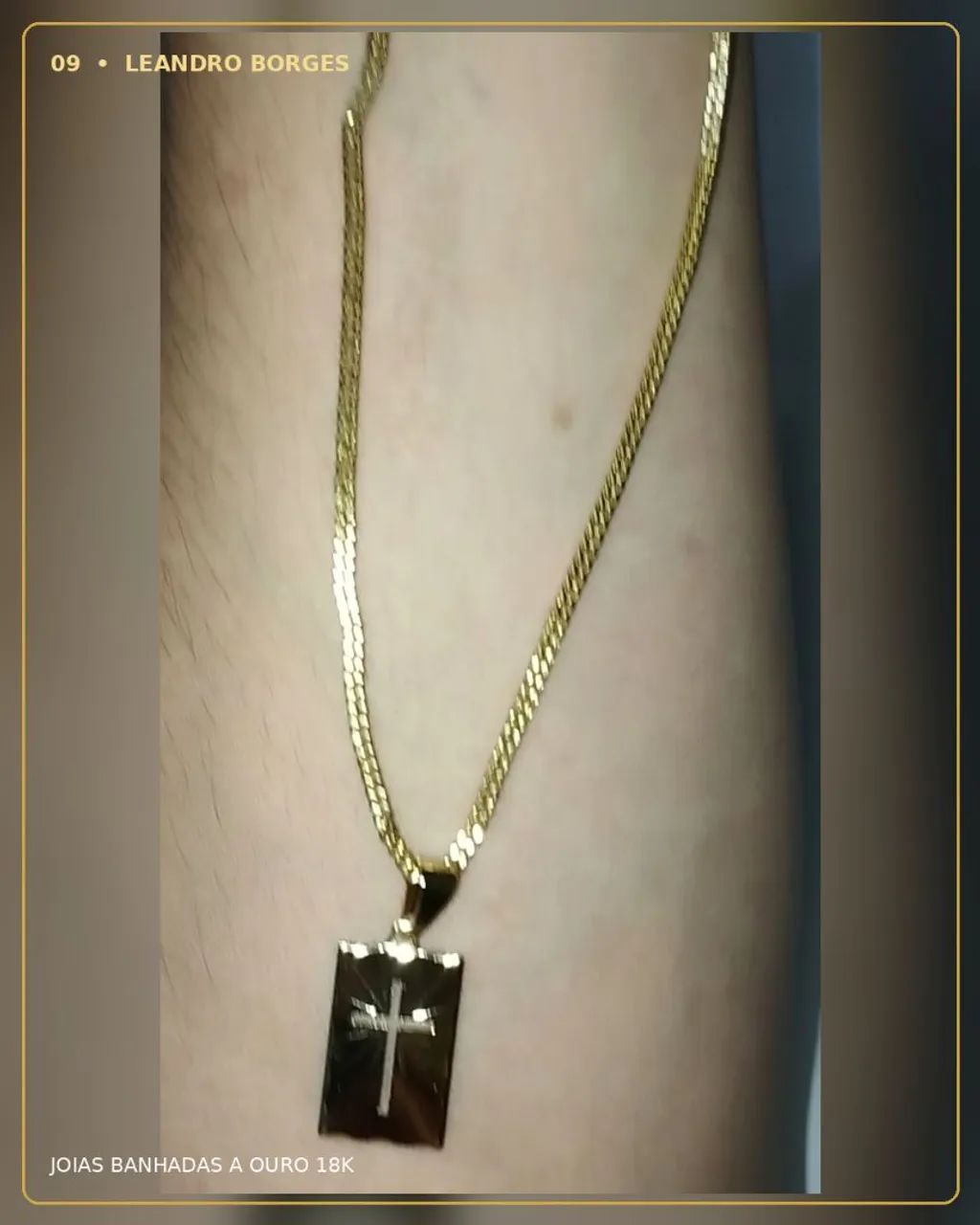 Correntes banhada a ouro 18k produto de alta qualidade só chama ? - Foto 5