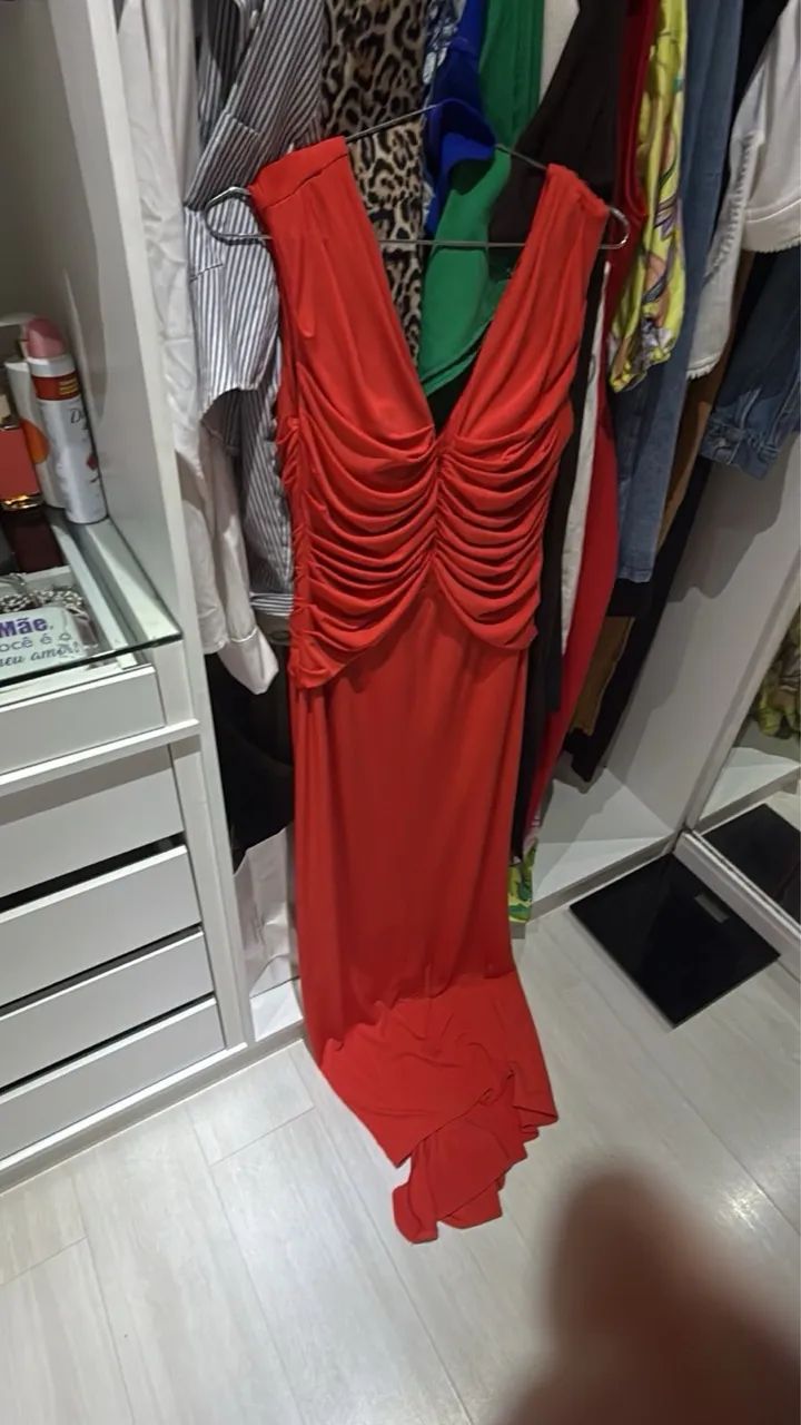 Vestido vermelho longo Alphorria - Foto 4
