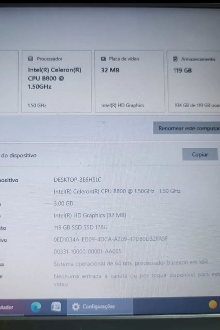 Processador Intel Celeron B800 notebook + memória ram ddr3 1gb notebook  - Foto 5
