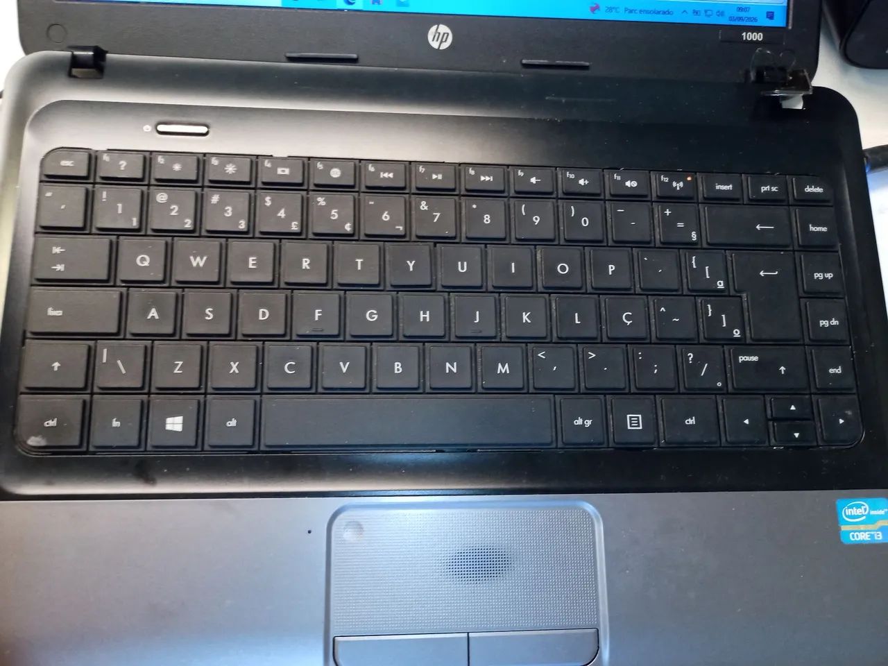 Carcaça superior mais teclado notebook HP 1000 - Foto 5