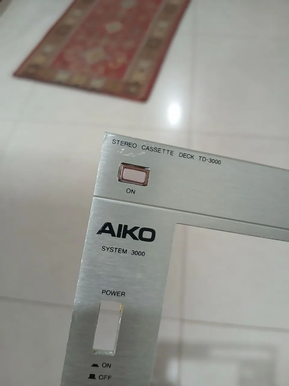 Tape deck Aiko TD 3000 ( painel frontal ) leia  - Foto 3