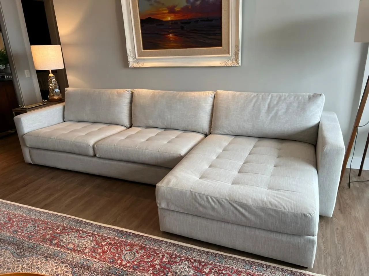Lindo sofá com chaise - Foto 3