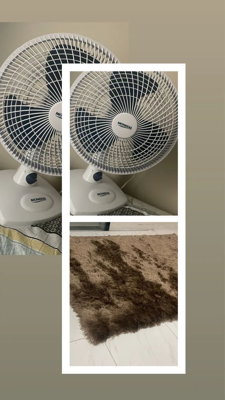 Tapete com ventilador 