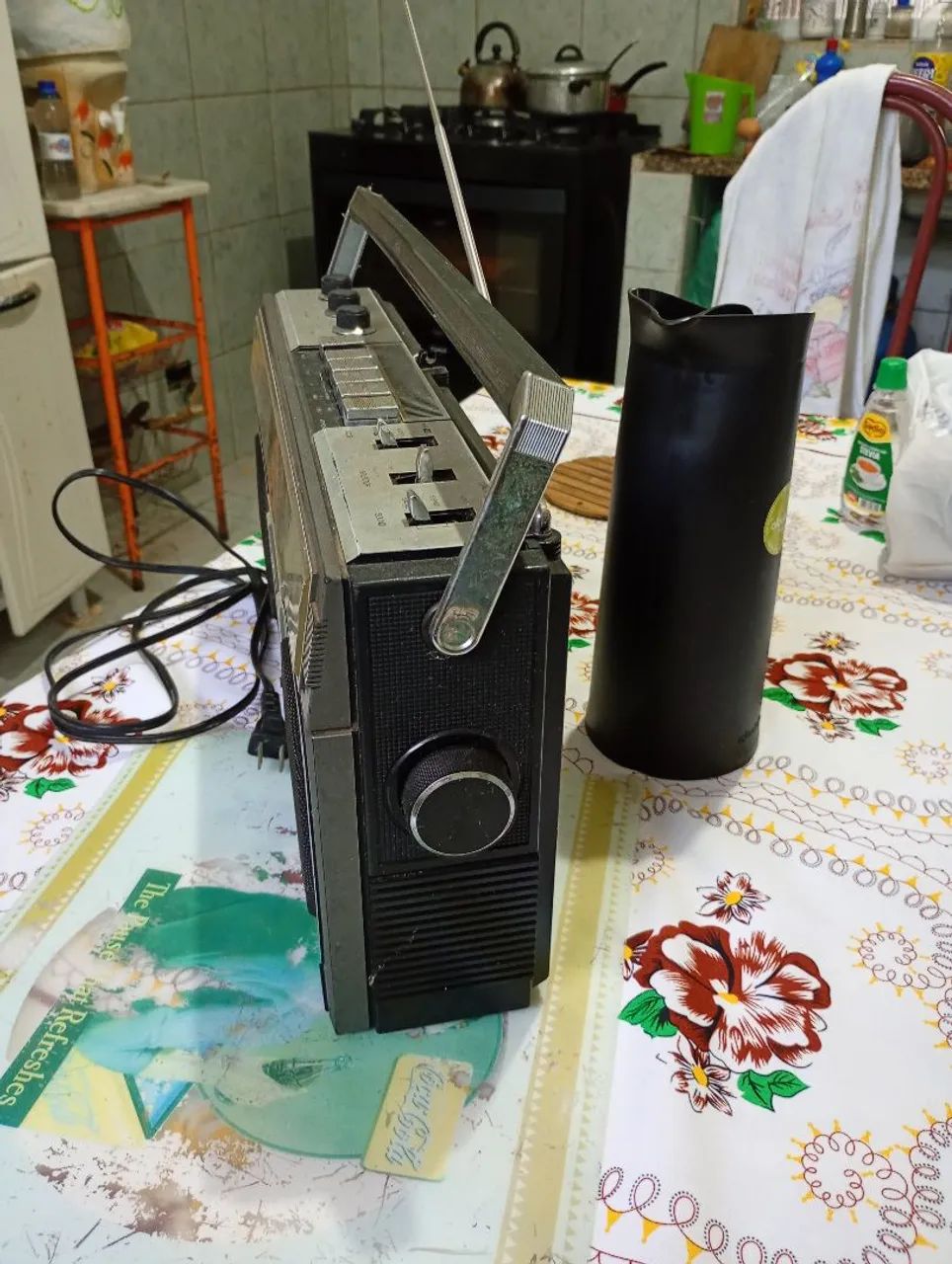 Rádio gravador antigo - Foto 3