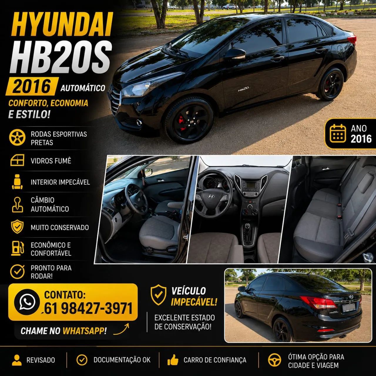Hyundai Hb20S C.STYLE/C.PLUS1.6 FLEX 16V AUT. 4P 2016