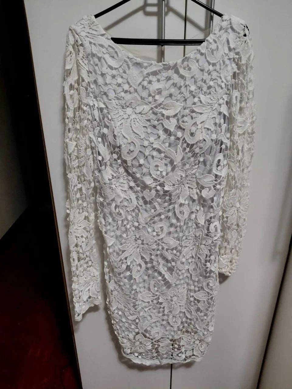 Vestido branco renda 