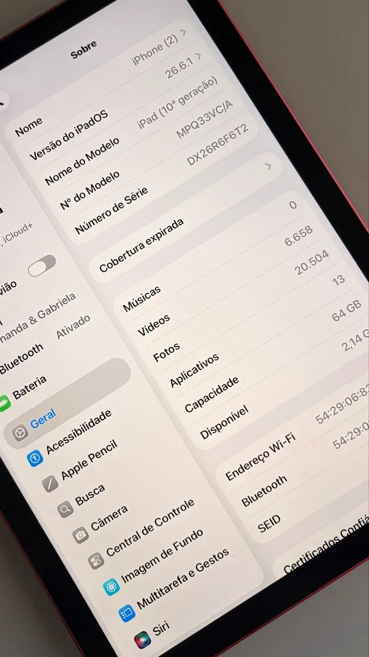 iPad 10 geração + Apple Pencil (impecável) - Foto 4