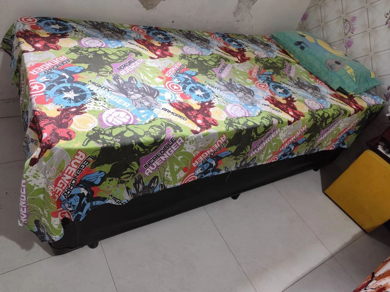Cama Box Solteiro com Baú e Colchão