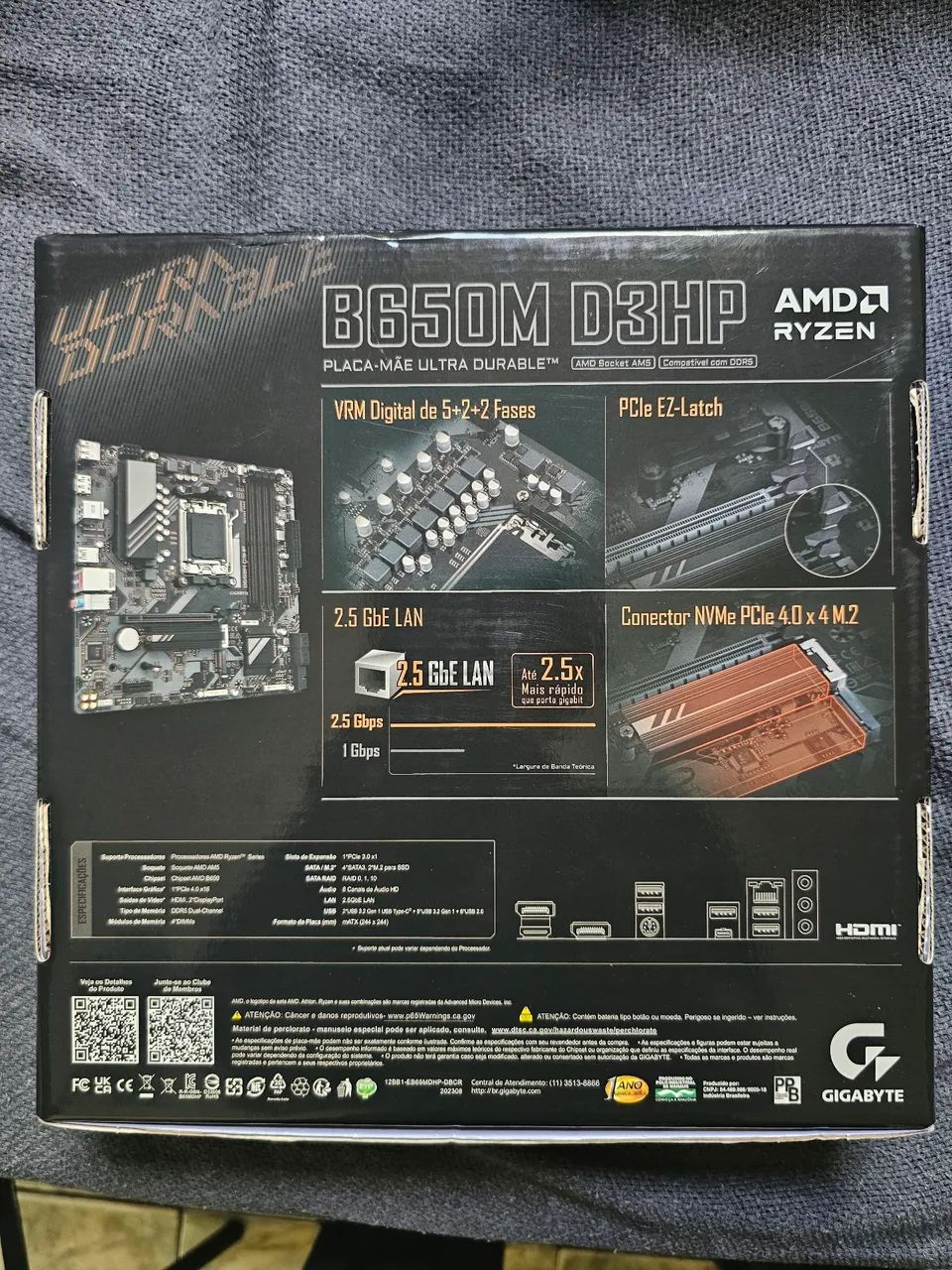 PLACA MÃE GIGABYTE - B650M D3HP - Foto 2