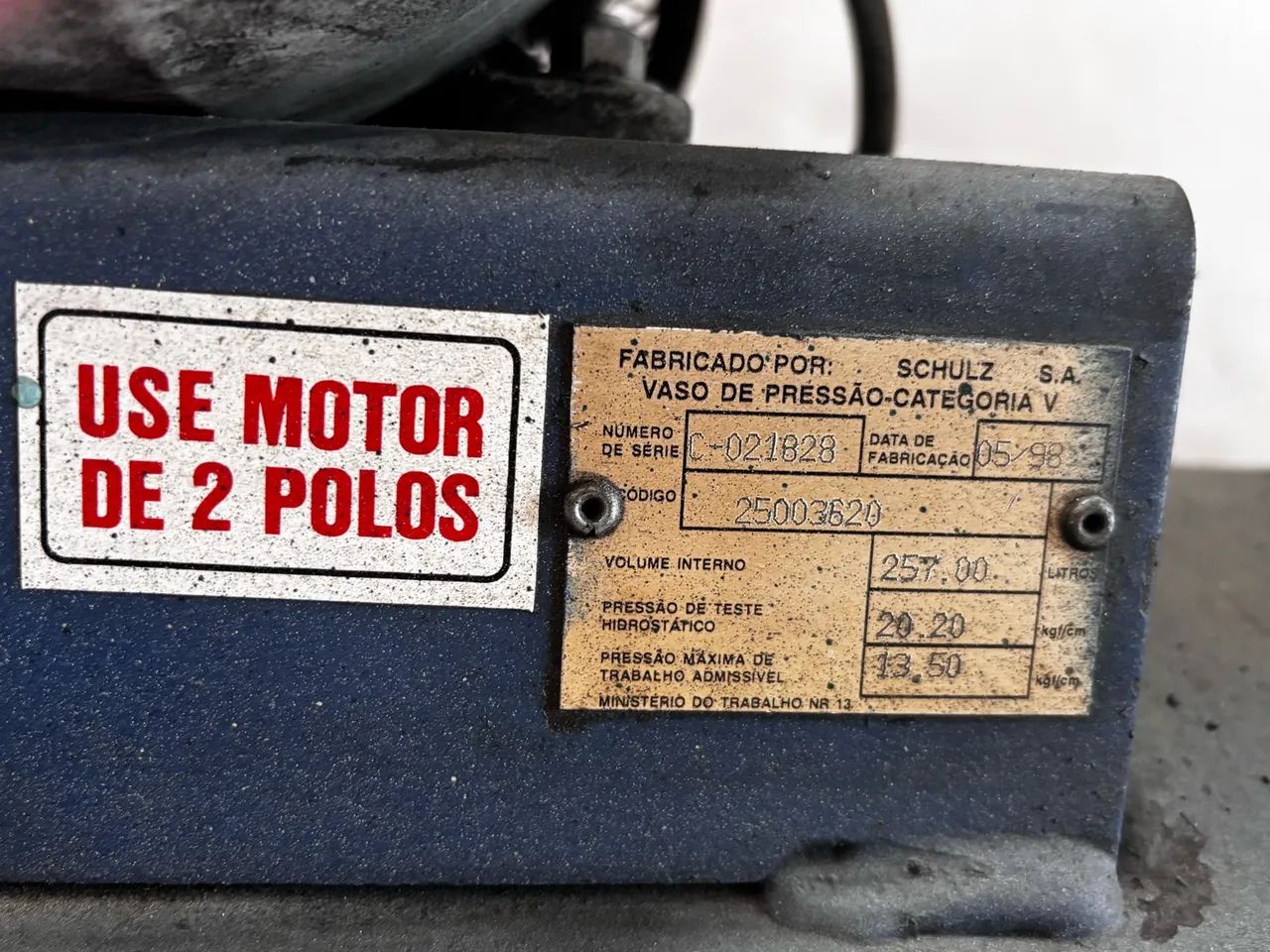 VENDE-SE COMPRESSOR SCHULZ MSV-20 MAX/250 - Foto 5