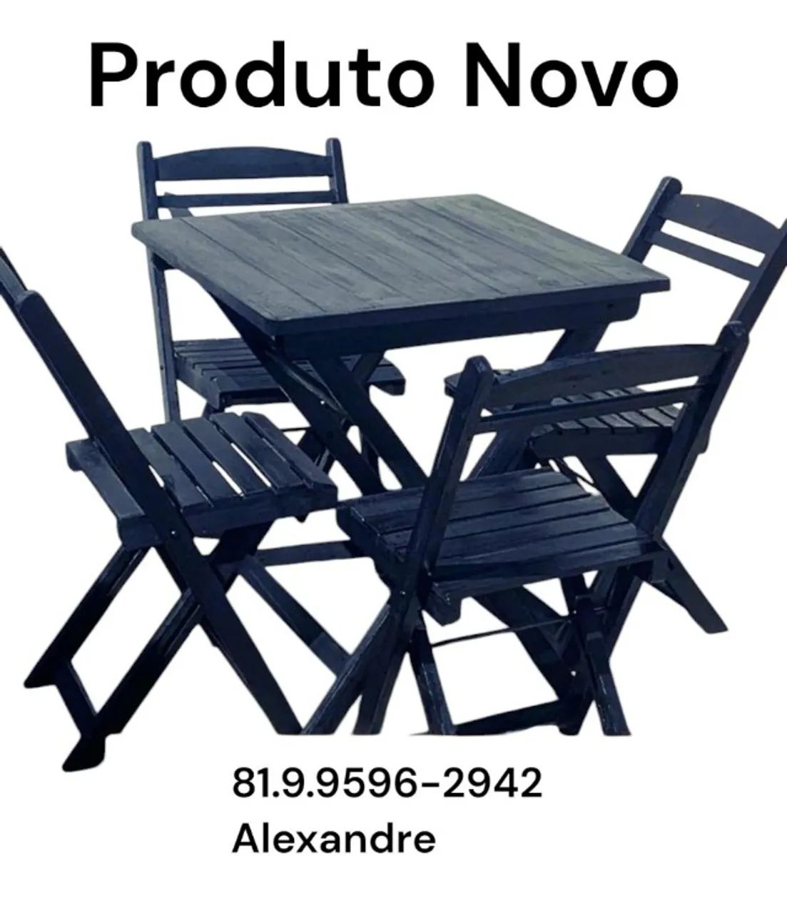Mesas com Verniz e na cor Preta. Bar/Restaurante/Lanchonete - Foto 2