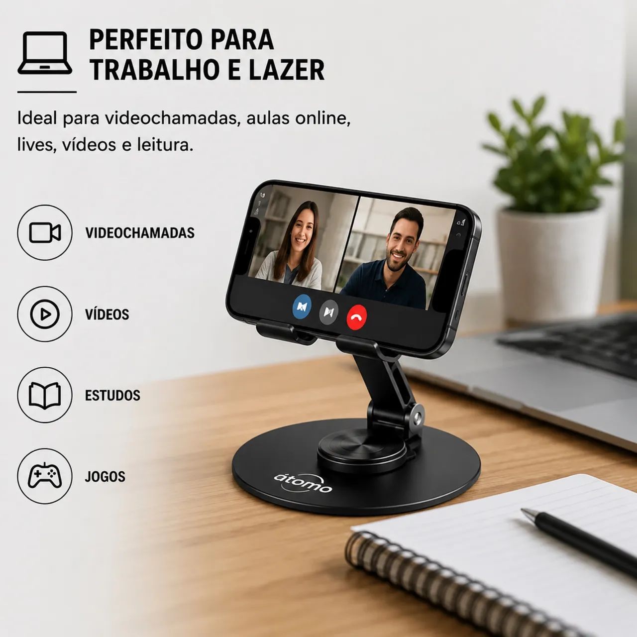 Suporte de mesa para celular e tablet  - Foto 2