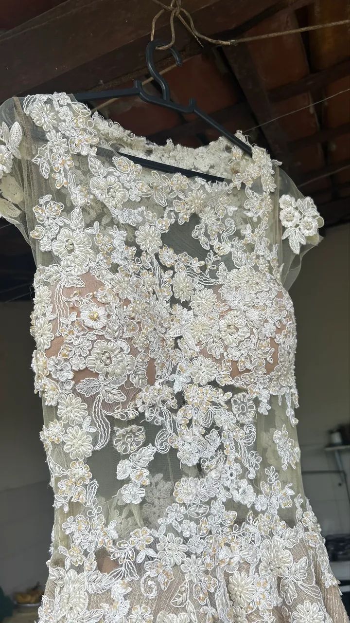 Vestido Curto Dourado Estampado - Foto 3
