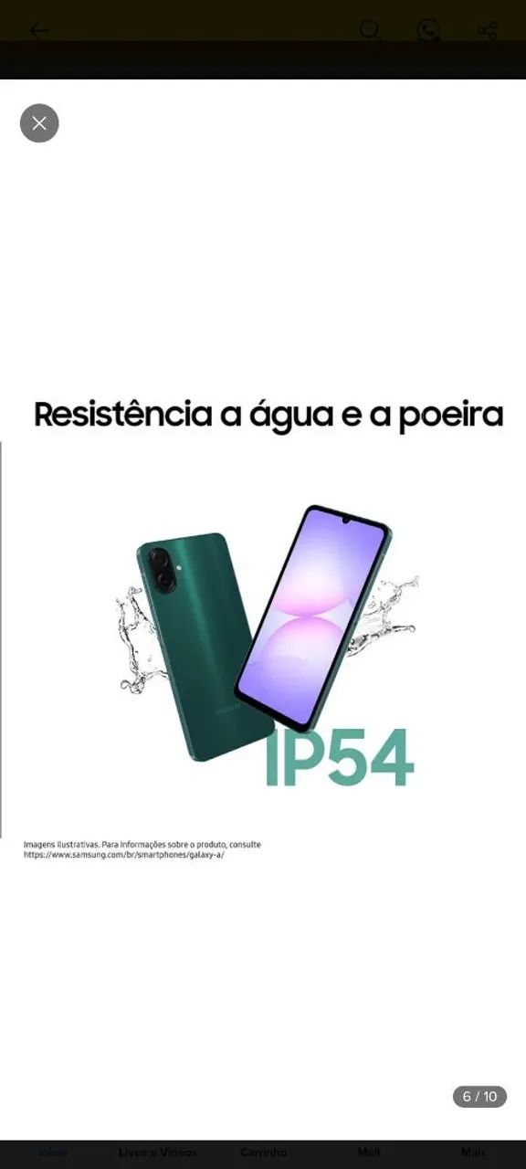 A07 da Samsung 256GB na caixa nunca usado.