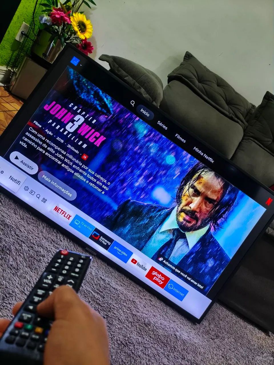 SMART TV 4K SAMSUNG 43 POLEGADAS TOP PERFEITA 3 BARATA R$999. - Foto 3