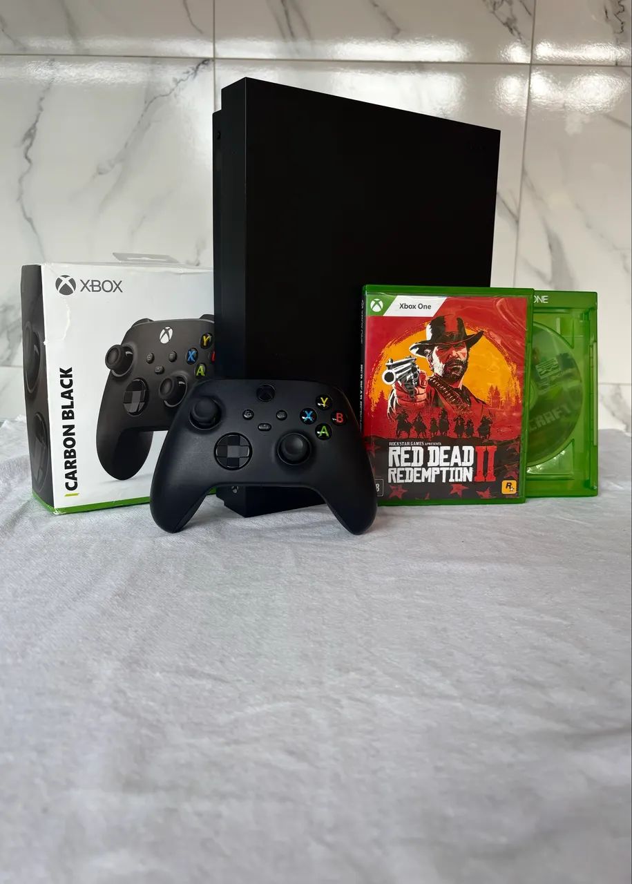 Xbox one X pra vender ainda hoje! Oferta exclusiva. Aceitamos trocas e também ofertas. 