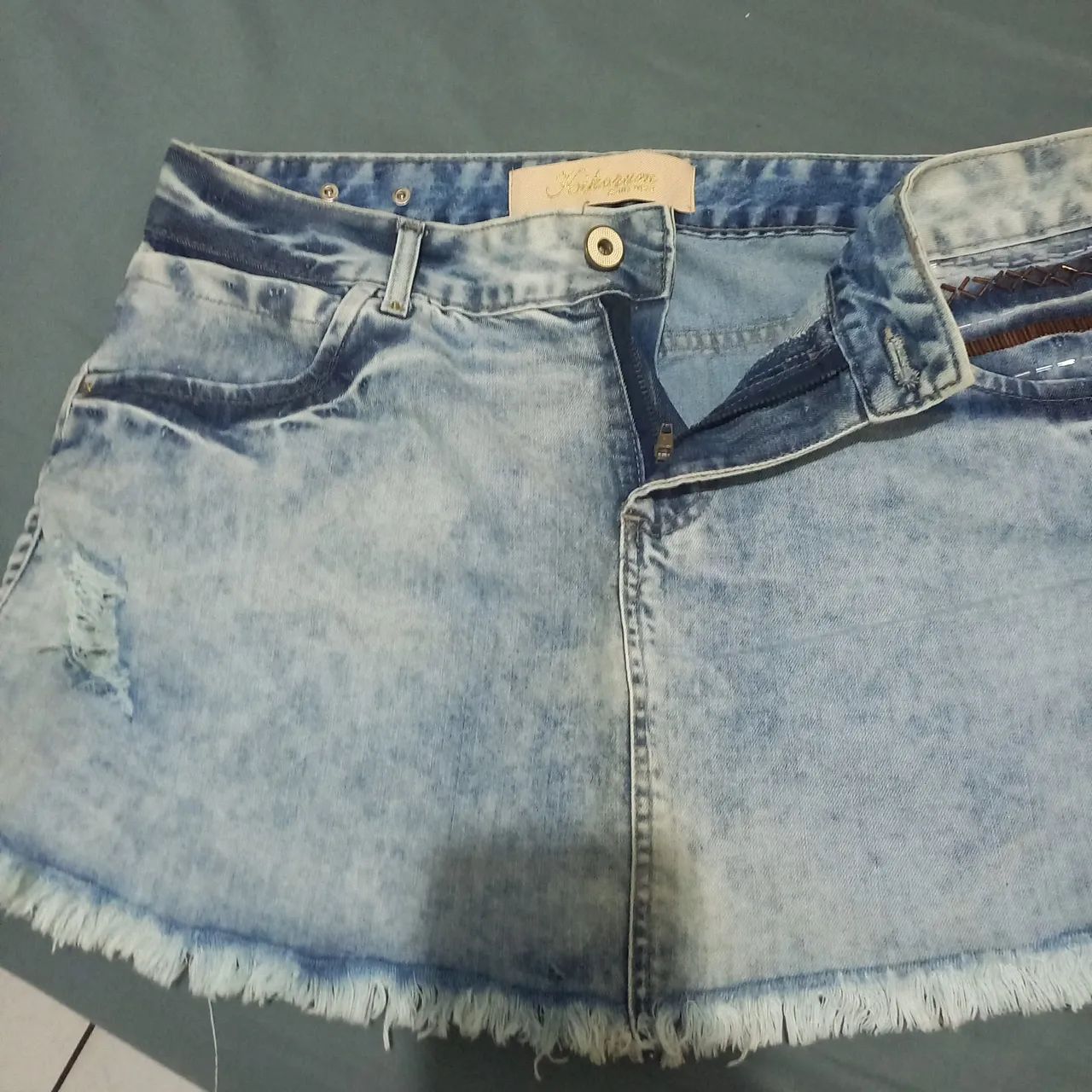 Mini saia jeans  - Foto 4