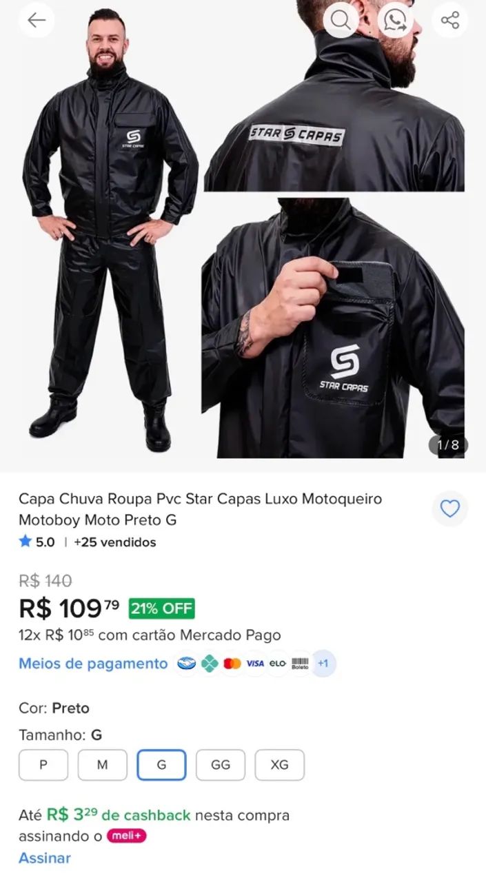 Capas de motoqueiro  - Foto 3