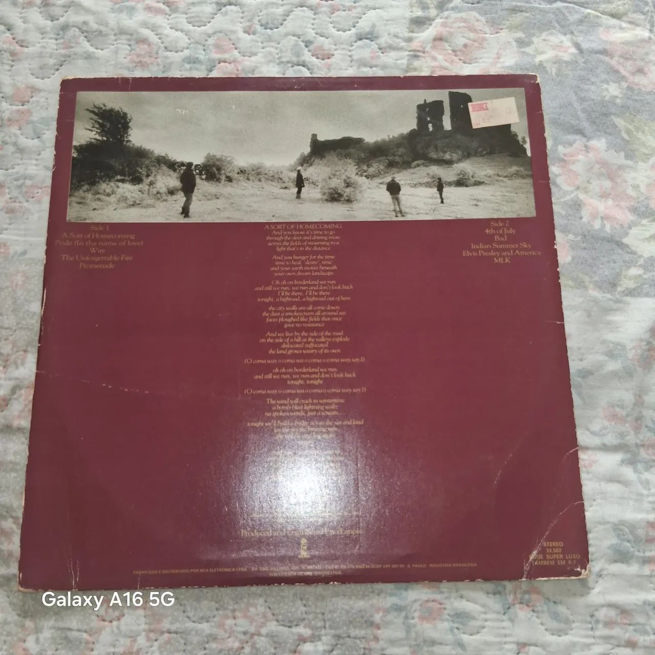 Lp U2 / The Unforgettable Fire 1985 - Foto 2