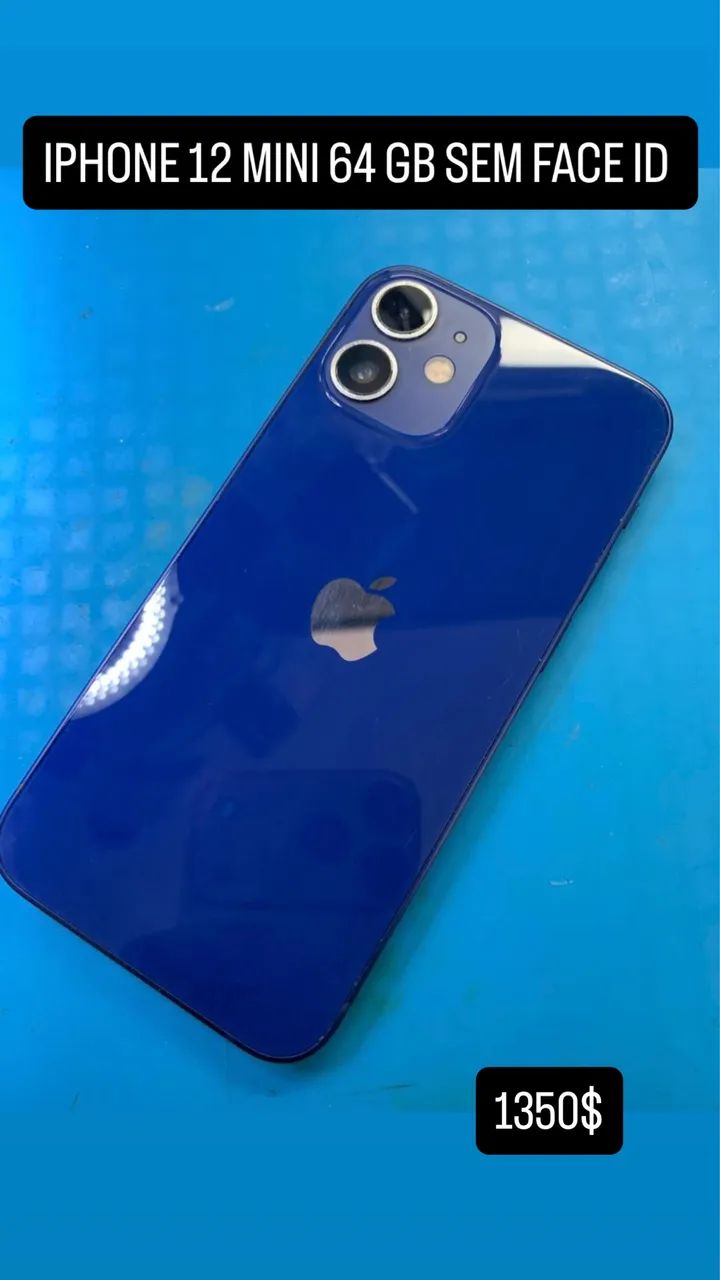 Vendo ou troco! iPhone 12 mini 64 gigas sem Face ID - Celulares e