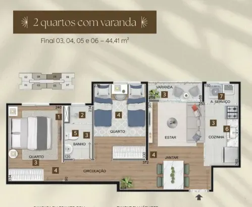 PLANTA 44m²