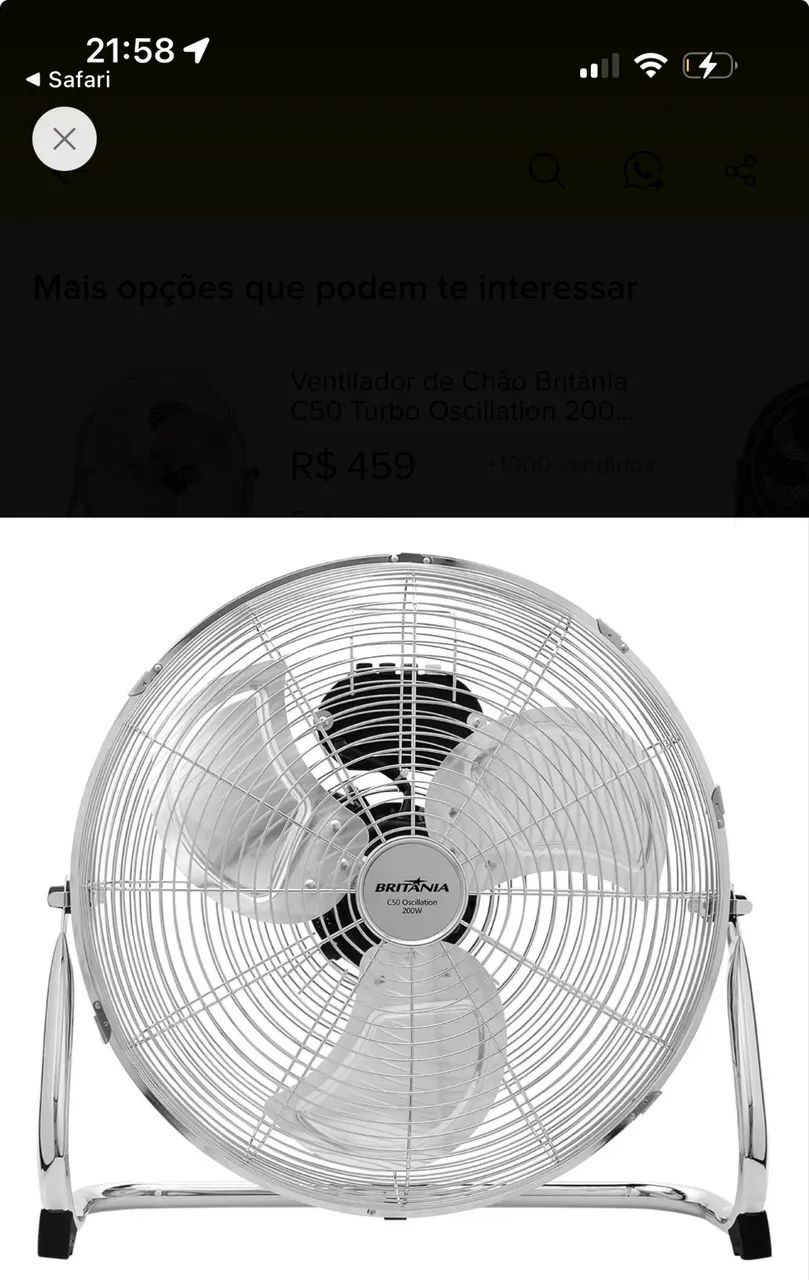 Ventilador Britânia 