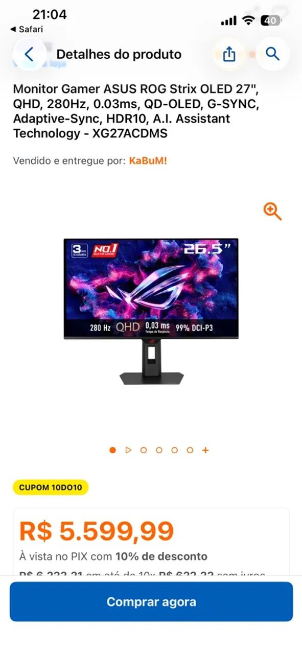 Asus rog oled 280hz