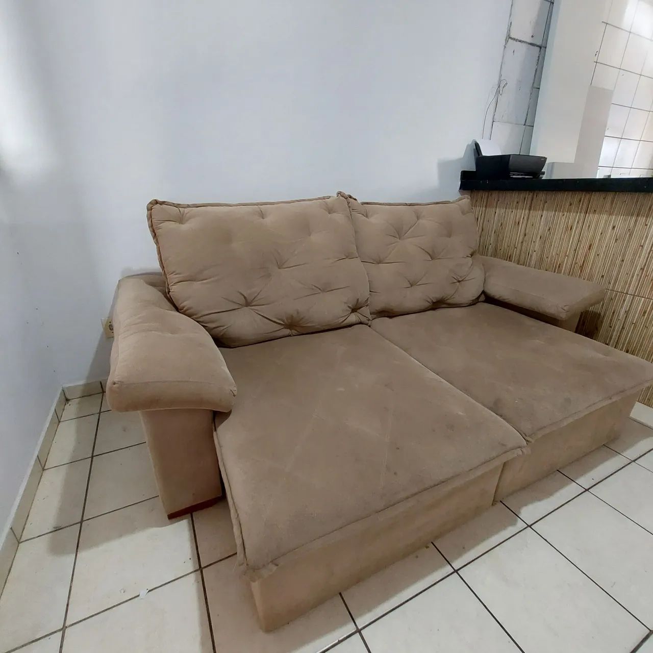 Sofa retrátil e reclinável 2.40