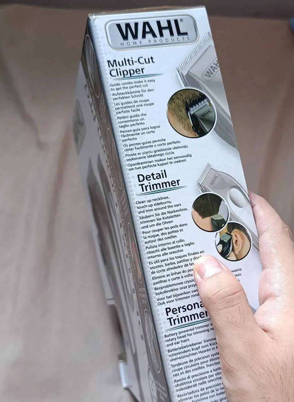 Kit Barbeiro Profissional Wahl Deluxe - Máquinas de Barbear, tesoura, pente e clipes - Foto 3