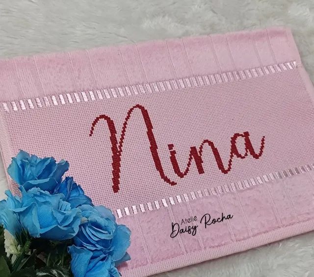 Toalha Escolar Bordada