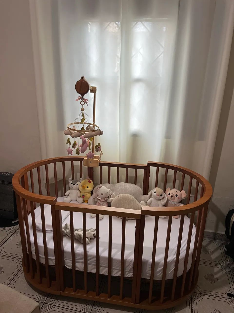 BERÇO OVAL SLIM 4 EM 1 - Lilibee - Foto 3