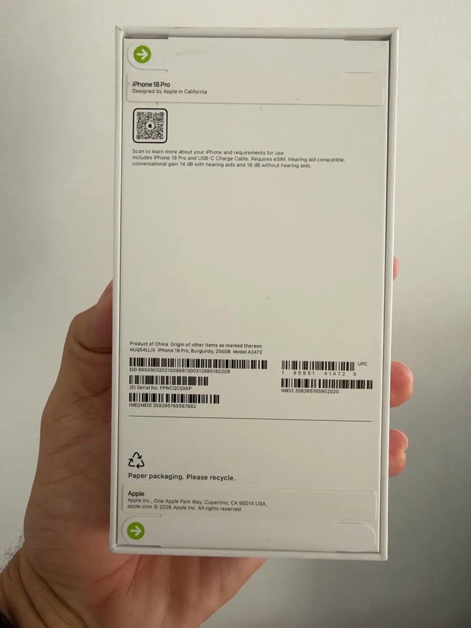 iPhone 18 pro 256 bordo  - Foto 2