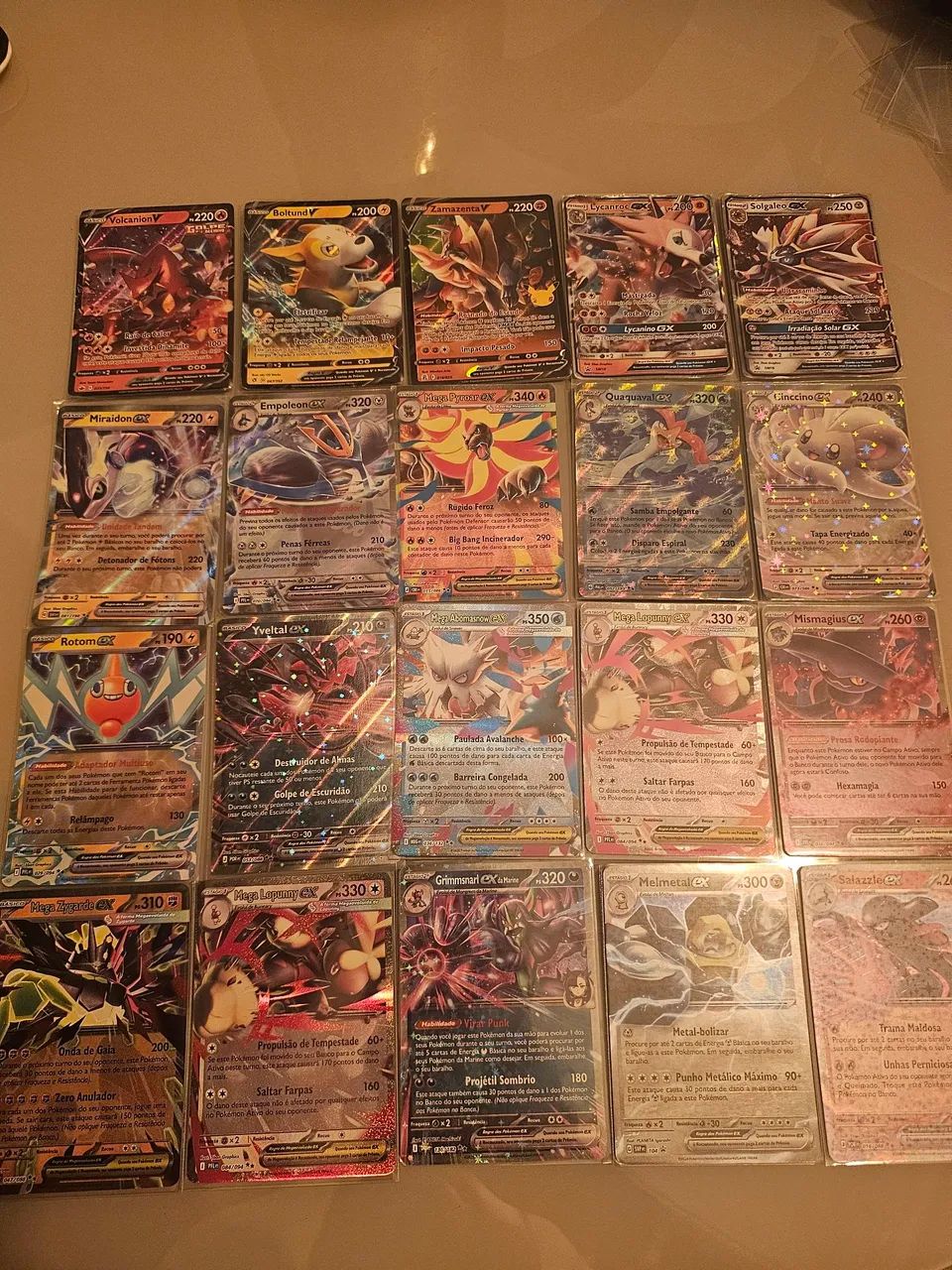 Coleção cartas pokemon EX, GX e V
