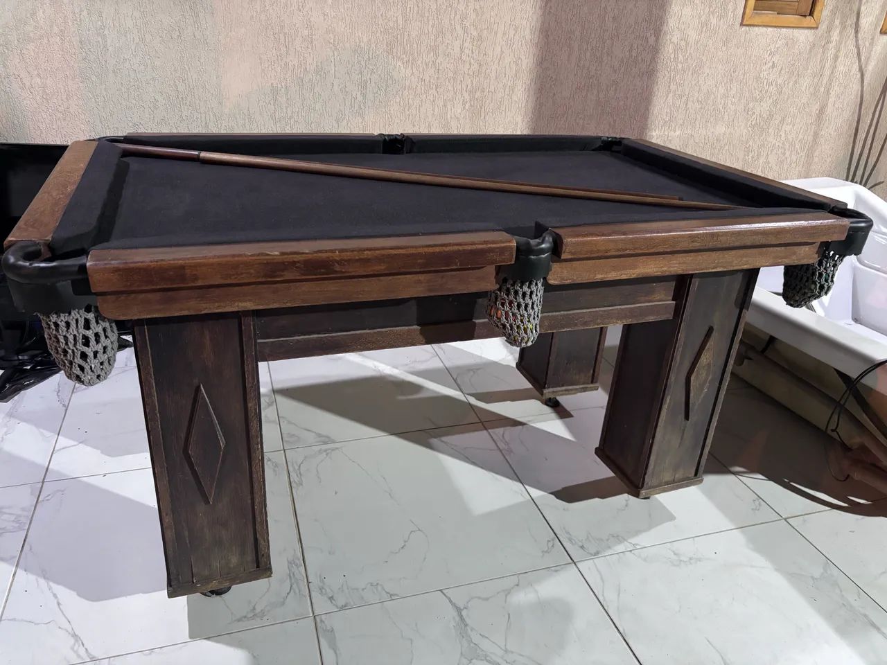 Vendo mesa de sinuca de madeira  - Foto 5
