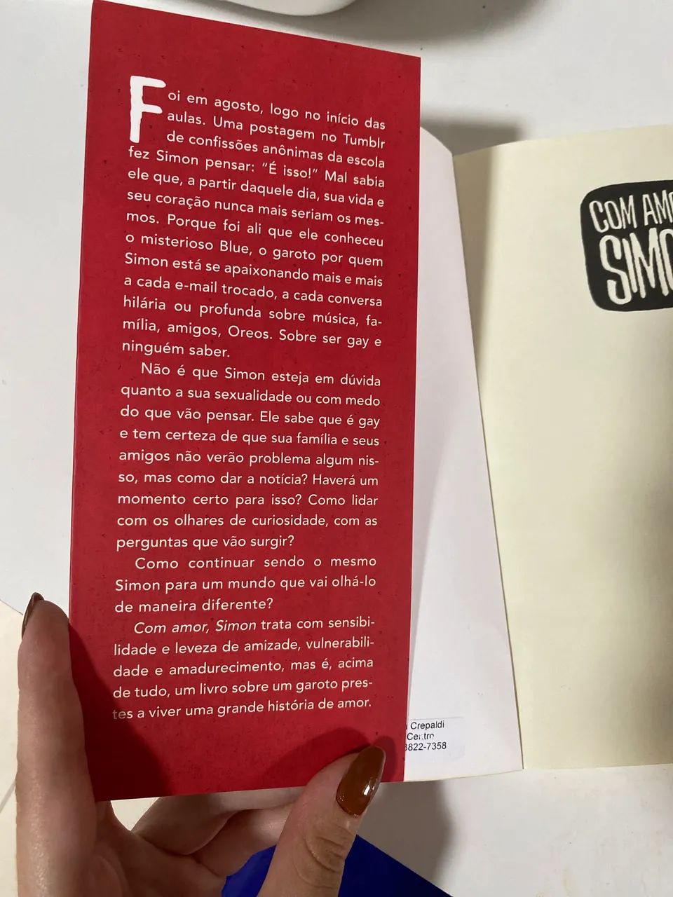 Livro: Com amor,Simon - Foto 3