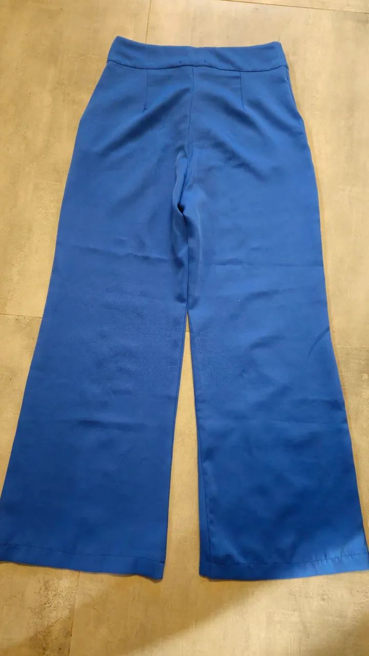 Calça pantalona azul - Foto 2