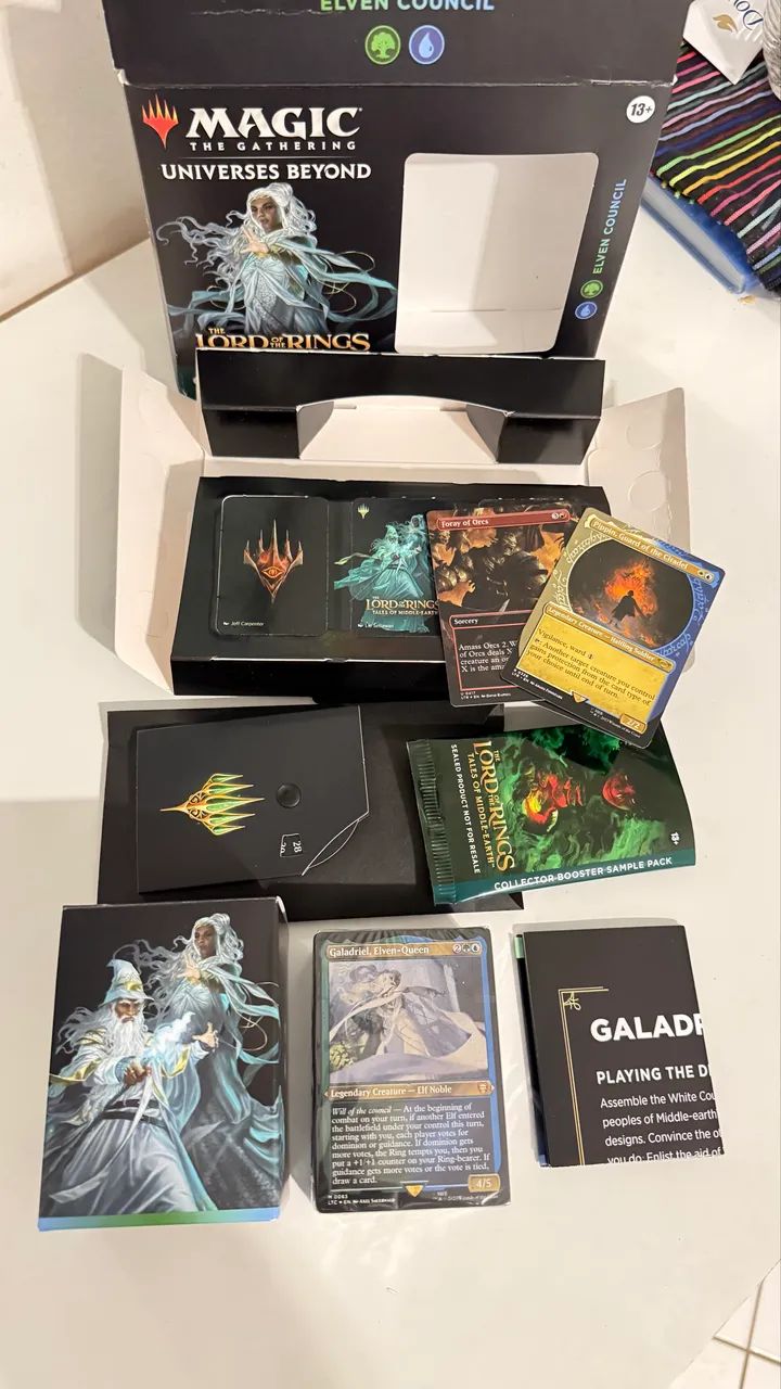 Magic the Gathering 4x Commander Senhor dos Aneis Ingles - Foto 5