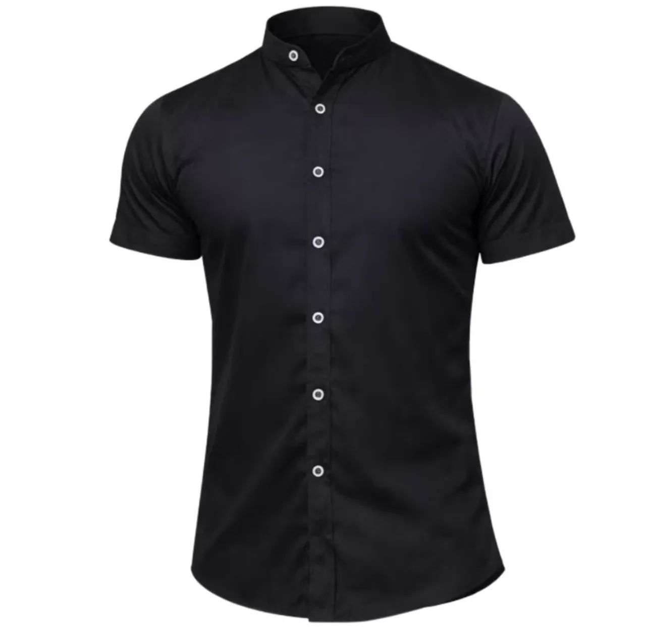 Camisa em linho gola padre - Foto 3