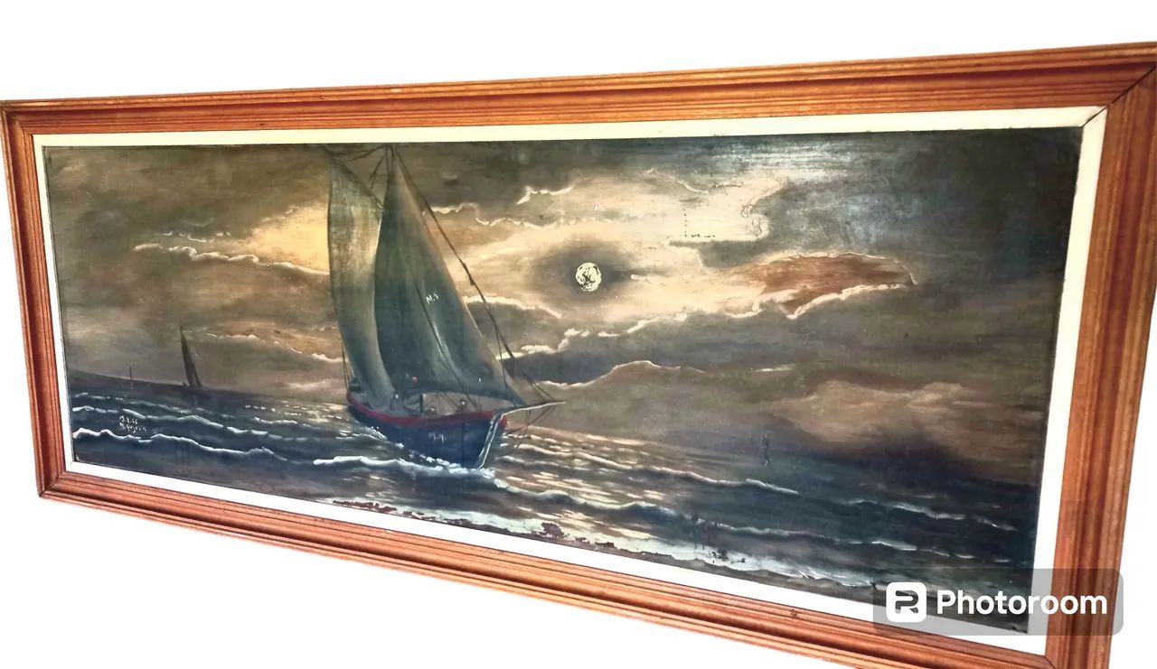 Quadro óleo sobre madeira Maria Augusta 1966 - Foto 4