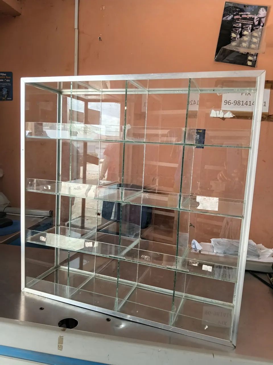Vitrina de vidro 