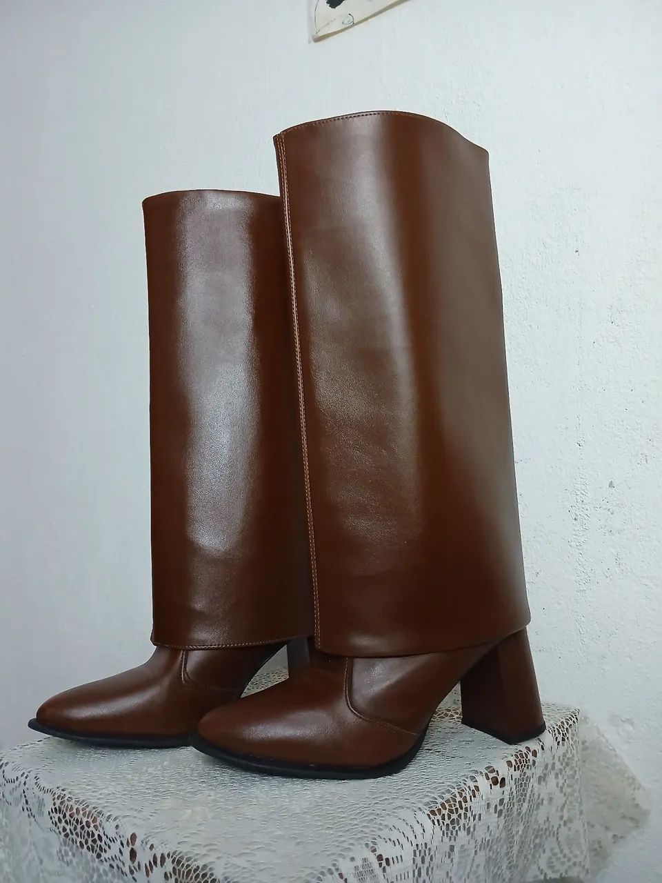 Bota Dubuy Capa 2 em 1 Marrom/Conhaque 