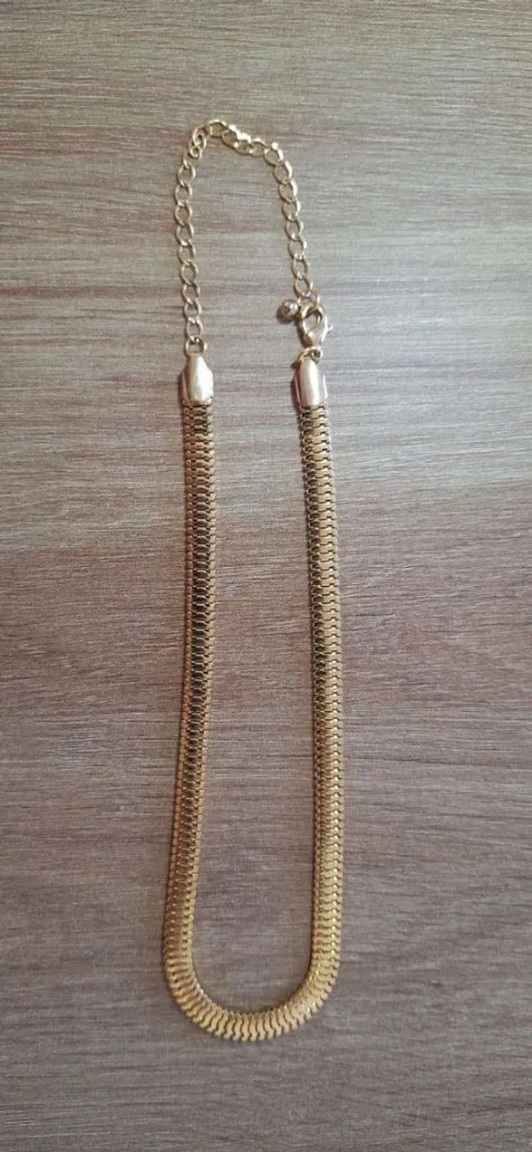 Colar lacraia dourado  - Foto 2