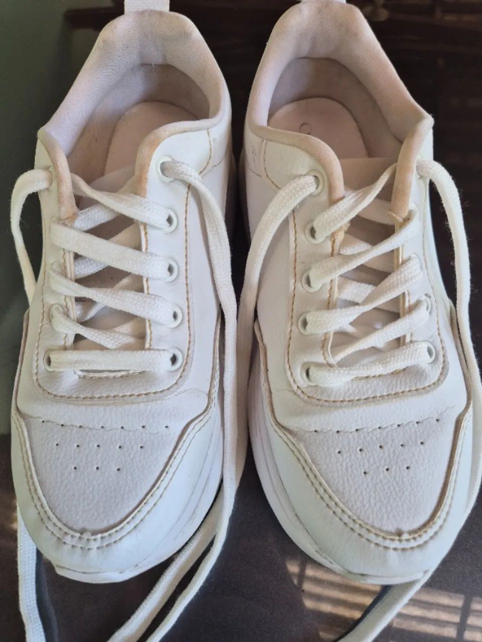 Tenis branco 36 - Foto 3