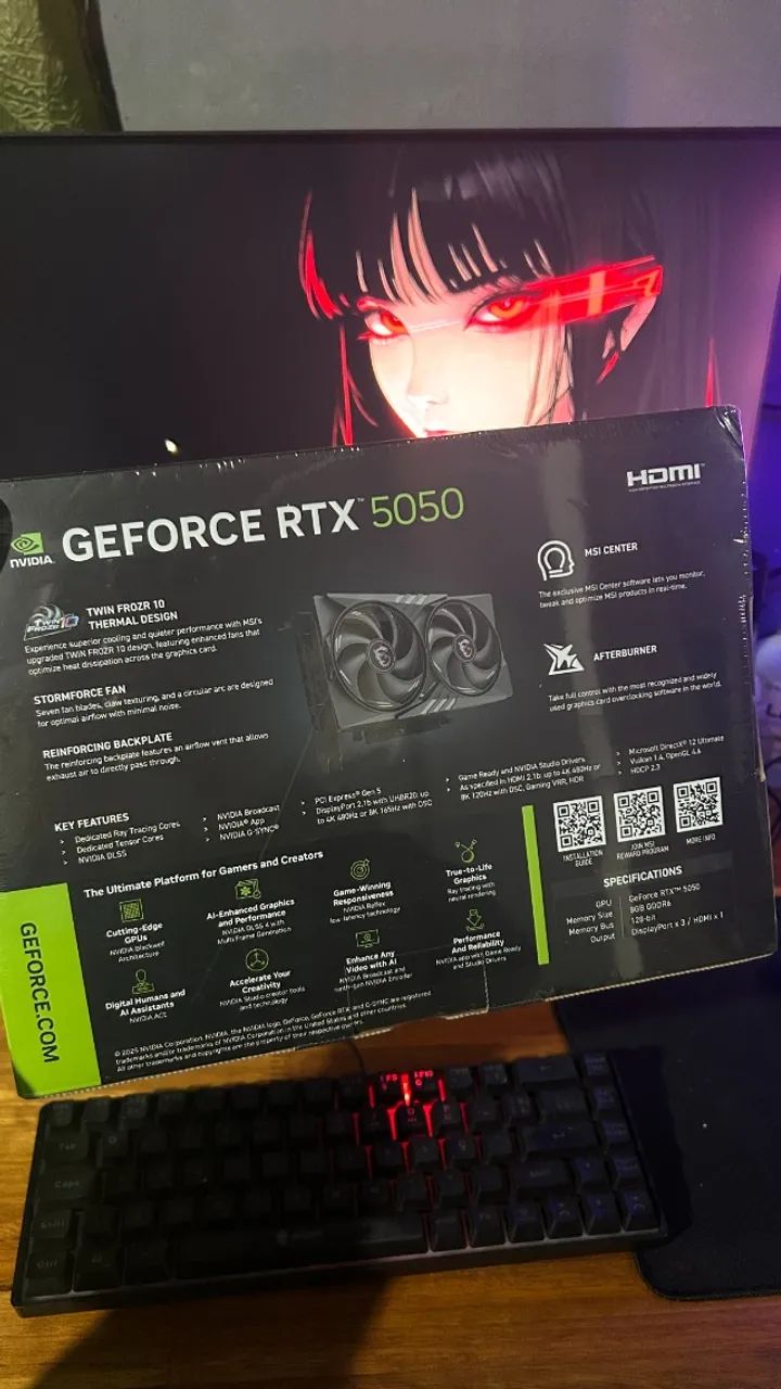 RTX 5050 Gaming MSI (LACRADA) - Foto 3